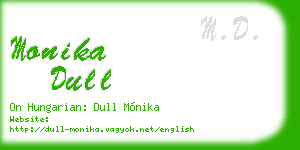 monika dull business card
